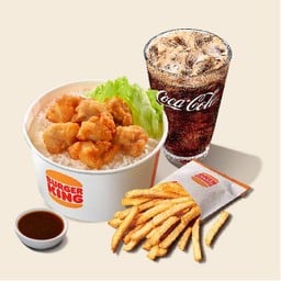 [อร่อยซ่ากับโค้ก] ชุดข้าวไก่คั่วเกลือซอสเทริยากิ
