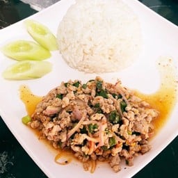 ข้าว ลาบหมู