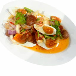 ยำไข่เค็ม กุนเชียง