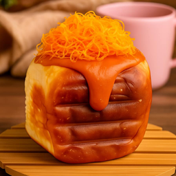 ปังปิ้งไส้ชาไทย+ฝอยทอง