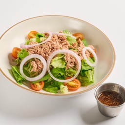 Shredded Tuna Salad สลัดทูน่าฉีก น้ำสลัดงาญี่ปุ่น