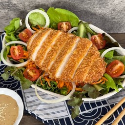 สลัดหมูทอด