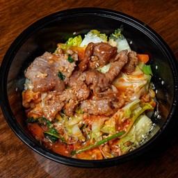 สุกี้แห้ง หมู