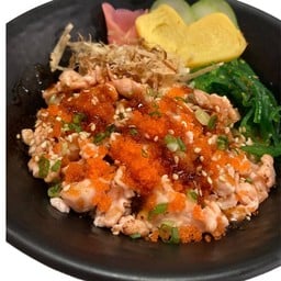 ข้าวหน้าแซลมอนสับเบิร์น