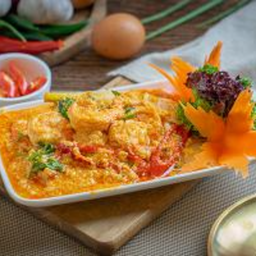 80. กุ้งผัดผงกะหรี่