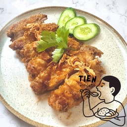 ไก่ทอดสับหอมๆ พร้อมหอมเจียว