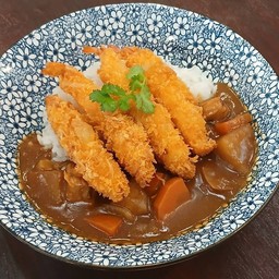 ข้าวกุ้งทอดแกงกะหรี่