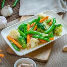 89. ผัดผักรวมน้ำมันหอย