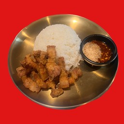 ข้าวสามชั้นทอดกรอบ น้ำจิ้มแจ่วมะขาม