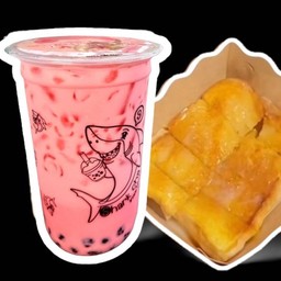 [เซตสุดฮิต] นมชมพู + ปังปิ้ง เนยนม