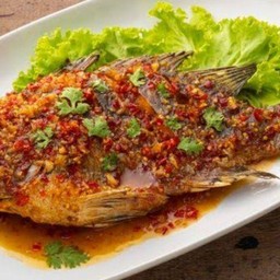ปลานิลทอดราดพริก