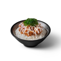 ข้าวไก่คาราอาเกะ ซอสมะนาว - โทริมารุคาราอาเกะ