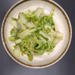 ผัดผักกาดขาวเบา 炒小白菜