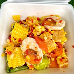 ตำข้าวโพดไข่เค็ม