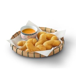 ปาท่องโก๋เกลียว+สังขยาชาไทย