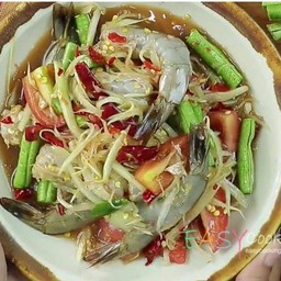 ตำกุ้งสด