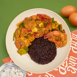 กุ้งผัดผงกะหรี่