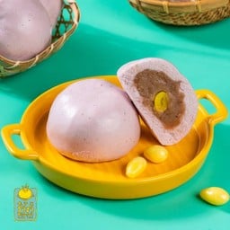 ซาลาเปาไส้เผือกแปะก๊วย-แป้งมันม่วง - ราชา ซาลาเปา