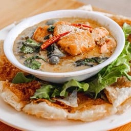 โรตีเขียวหวานแซลมอน