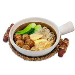 ข้าวอบหม้อดินลูกชิ้นเห็ดออรินจิ (มังสวิรัติ)  OL