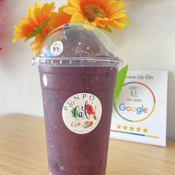 บลูเบอร์รี่ปั่น ( ใหญ่ 22 Oz ) Blueberry Smoothie