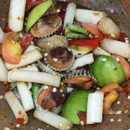 ไหลบัวหอยแครง น้ำปลาร้า