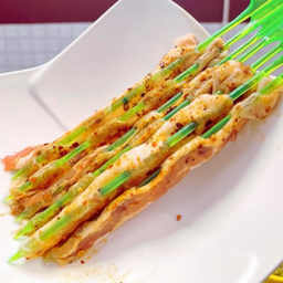 Flametorched Pork Belly Skewers (Marinated With Mala)