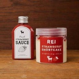 Rei Strawberry Shortcake & Fresh Strawberry Sauce
