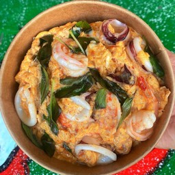 ข้าวไข่ข้นห่อหมกทะเล