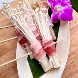 เห็ดเข็มทองพันเบค่อน