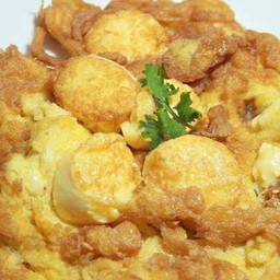 ไข่เจียวเต้าหู้ไข่ [ราดข้าว]