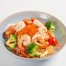 Stir Fry Shrimp Noodle ผัดมาม่ากุ้ง