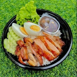 [อร่อยซ่ากับโค้ก] ข้าวไก่ย่าง +  โค้ก ออริจินัล (ขวด)