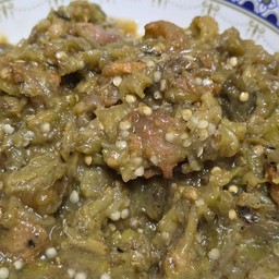 ตำมะเขือ พร้อมข้าวเหนียว