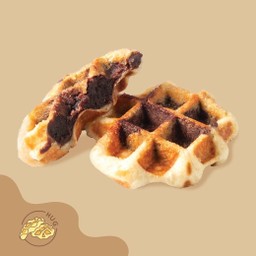 วาฟเฟิลถั่วแดงญี่ปุ่น red bean anko waffle