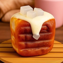 ปังปิ้งไส้วุ้นมะพร้าวครีมนมสด