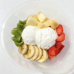 กรีกโยเกิร์ต2สกูปผลไม้4อย่าง