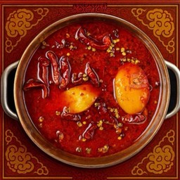 D - น้ำซุปหม่าล่าเผ็ดมาก (ไขมันวัว) 500 กรัม