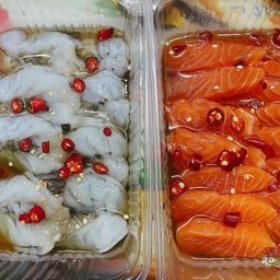 คู่ดอง กุ้งดอง1กล่อง+แซลม่อนดอง150g.1กล่อง
