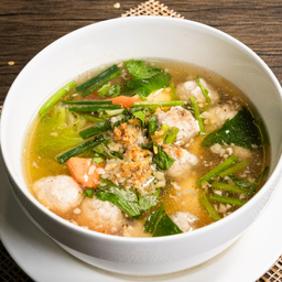 แกงจืดเต้าหู้หมูสับ (กับข้าว)