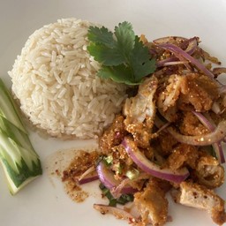 ข้าวมันยำไก่แซ่บ