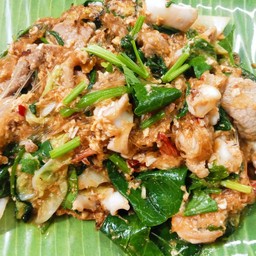 สุกี้แห้งหมู