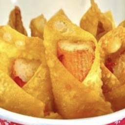 เกี๊ยวห่อปูอัดทอด