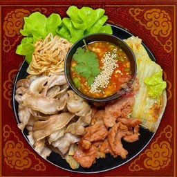 (ขายดี) หมูกระทะย่างพร้อมทาน Set A