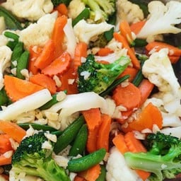 ผัดผักรวมมิตร (กับข้าว)