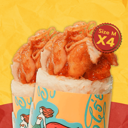 <🔥ลดแรง> ฮาโร่ย เหนียวไก่แร็พ M x4