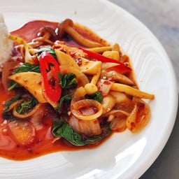 ผัดพริกเผา (กับข้าว)