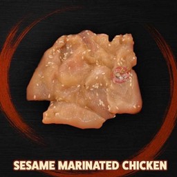 D - เนื้อไก่หมัก 3 ชิ้น