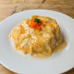 ข้าวไข่ข้นนมสดไข่กุ้ง