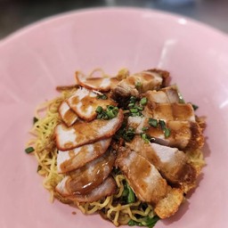 บะหมี่หมูกรอบ+เเดง